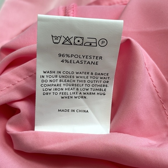 Peppermayo Pink Satin Halter Mini Slip Dress Size 6 - Picture 7 of 14